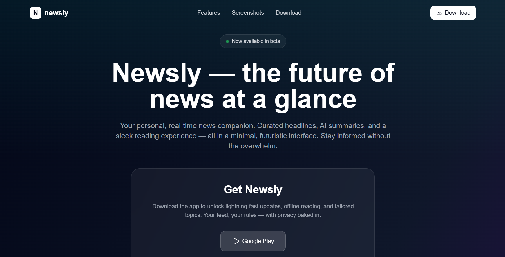 Agency marketing website layout
